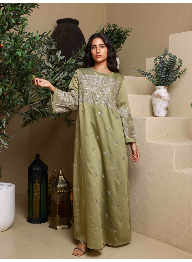 IKKXA Inaya Jalabiya IK4029 Green - Image 1